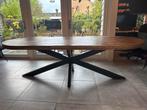 Grote ovale mangohouten eettafel Gigameubel (8 pers), Ophalen, 100 tot 150 cm, 200 cm of meer, Zo goed als nieuw