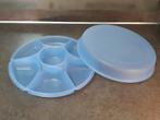 Tupperware hapjes / party / gourmet / vakken schaal blauw, Huis en Inrichting, Keuken | Tupperware, Ophalen of Verzenden, Blauw