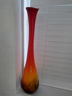 Murano Vaas - 60cm - Oranje/Rood, Antiek en Kunst, Antiek | Vazen, Ophalen of Verzenden