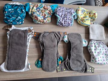 Wasbareluiers groot 8 stuks complete set met inlegvellen beschikbaar voor biedingen