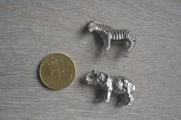 2 vintage metalen dier figuurtjes Ferrero jaren 80 beschikbaar voor biedingen