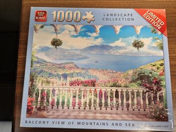 KING legpuzzel 1000 stukjes, Balcony vieuw of mountains beschikbaar voor biedingen