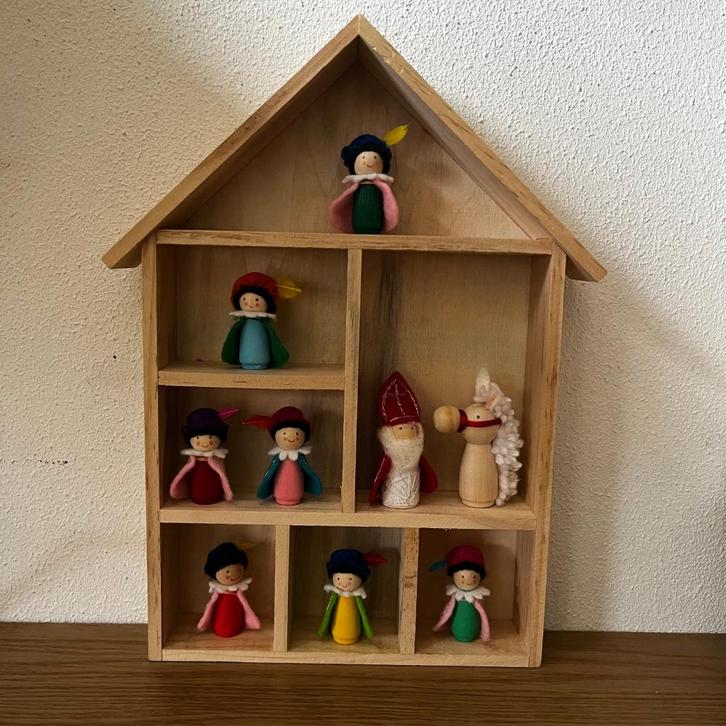 Sint, Piet en Paard van vilt, Hobby en Vrije tijd, Vilt, Nieuw, Figuurtje(s), Ophalen of Verzenden