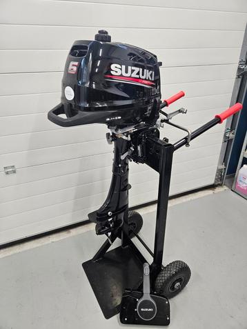 Suzuki 6 pk buitenboordmotor afstand bediend kortstaart