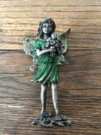 Tinnen elfje beeldje 10 cm massief tin, Ophalen, Zo goed als nieuw, Fantasy