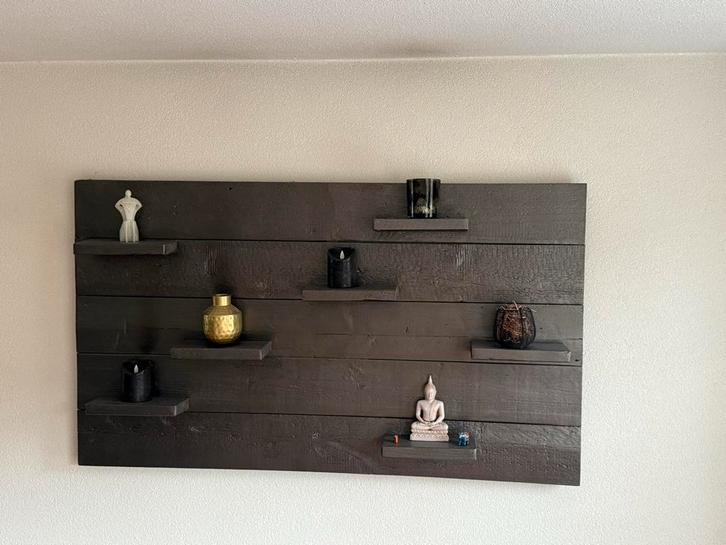 Stijlvol Wandbord met Planken, Huis en Inrichting, Woonaccessoires | Wanddecoraties, Zo goed als nieuw, Ophalen