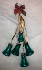 Vintage kerstklokken trosversiering, Ophalen of Verzenden, Gebruikt