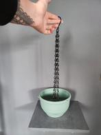 Mooie groene hang bloem / planten pot., Tuin en Terras, Kunststof, Rond, Zo goed als nieuw, Tuin