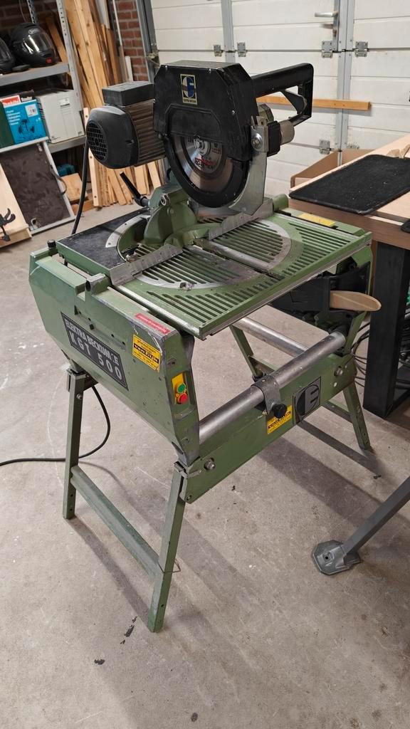 Elektra Beckum KGT 500 Zaagtafel afkortzaag, Doe-het-zelf en Verbouw, Gereedschap | Zaagmachines, Gebruikt, Cirkelzaag, 1200 watt of meer