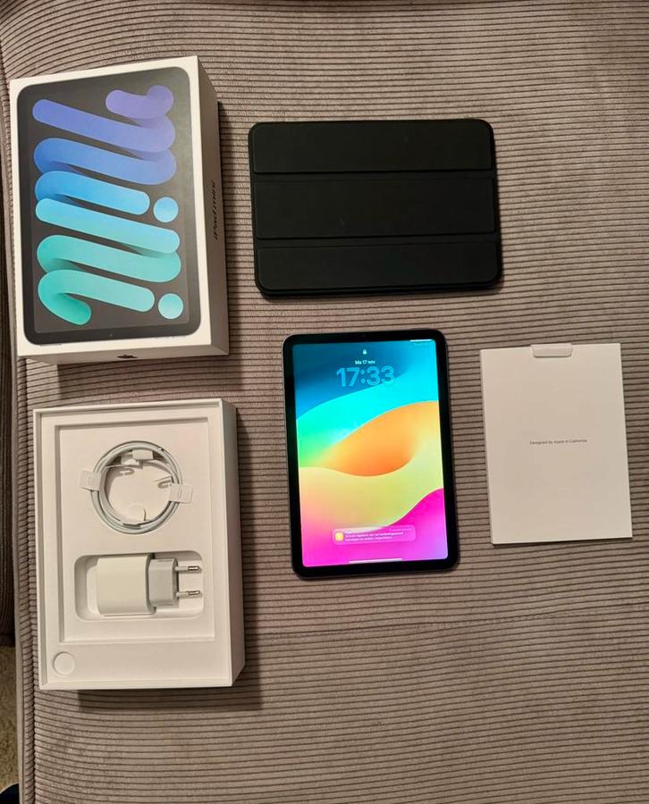 Apple iPad Mini 6 64GB Wifi Space Gray, Computers en Software, Apple iPads, Zo goed als nieuw, Apple iPad, 8 inch, 64 GB, Grijs