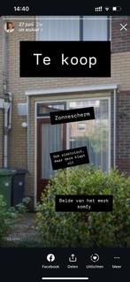 Elektrisch zonnescherm Somfy, Tuin en Terras, Zonneschermen, Ophalen, Elektrisch, Uitvalscherm, Minder dan 250 cm