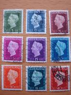 Koningin Wilhelmina type Hartz 9x, Postzegels en Munten, Postzegels | Nederland, Na 1940, Ophalen of Verzenden, Gestempeld
