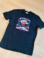 Zwart T-shirt met print - Loavies Maat S, Kleding | Dames, Maat 38/40 (M), Zwart, Ophalen of Verzenden, Zo goed als nieuw