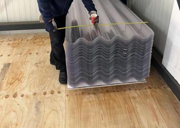3 wandige polycarbonaat golfplaten / lichtplaten helder beschikbaar voor biedingen