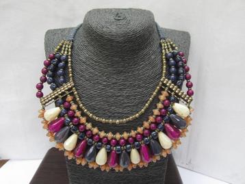 Vintage Didi kralen ketting. 6877# beschikbaar voor biedingen