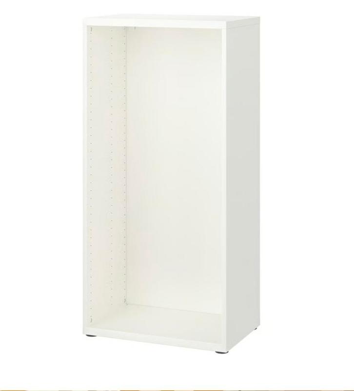 2x Ikea Besta, 60x40x128, wit., Huis en Inrichting, Woonaccessoires | Dienbladen, Zo goed als nieuw, Hout, Rond, Ophalen
