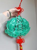 Decoratie geluks Chinees hanger Jade 2 karpers muurornament, Ophalen of Verzenden, Zo goed als nieuw