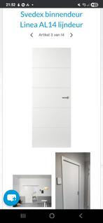 Svedex AL14 Opdekdeur Alpine Wit- Nieuw in Verpakking!, Ophalen, 80 tot 100 cm, Binnendeur, Nieuw