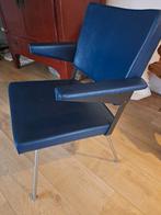 Originele Gispen Cordemeyer stoel blauw leer, Huis en Inrichting, Ophalen, Gebruikt, Blauw, Gispen Cordemeyer