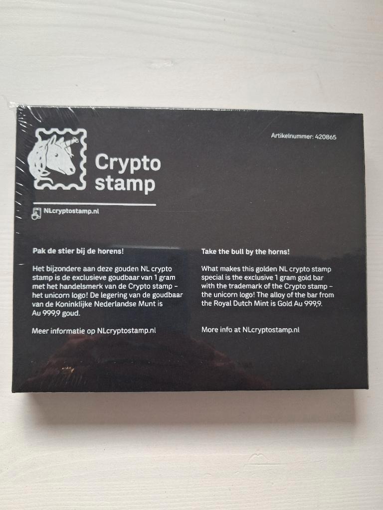 ≥ NFT crypto postzegel / stamp Bull / Stier GOLD edition — Postzegels |  Thematische zegels — Marktplaats