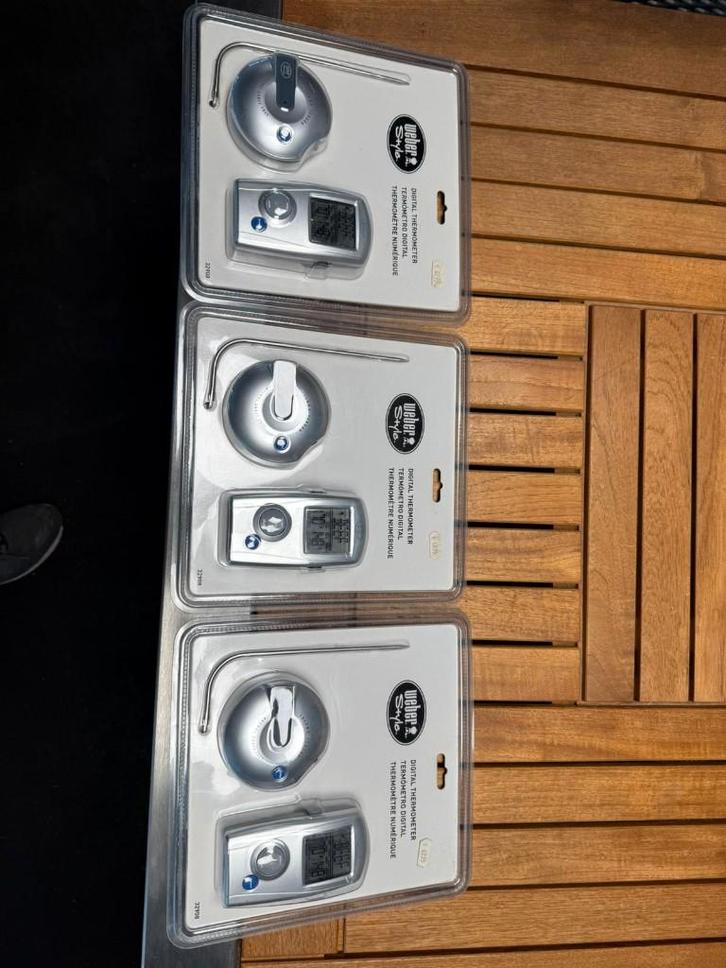 weber digitale thermometer, Tuin en Terras, Barbecue-accessoires, Zo goed als nieuw, Ophalen of Verzenden