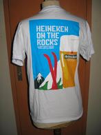 Heineken T-shirt korte mouw wit On the Rocks maat M, Ophalen of Verzenden, Zo goed als nieuw, Kleding, Heineken