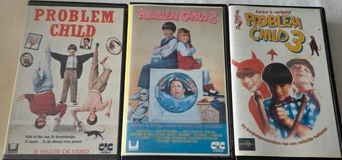 Problem Child 1,2 & 3 Trilogy VHS Comedy EX-RENTAL, Cd's en Dvd's, VHS | Kinderen en Jeugd, Gebruikt, Tekenfilms en Animatie, Alle leeftijden