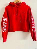 Calvin Klein Jeans Rode Hoodie Maat S, Ophalen of Verzenden, Zo goed als nieuw, Maat 36 (S), Calvin Klein