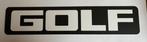 VW VOLKSWAGEN GOLF   kentekenplaat - reclamebord, Verzamelen, Ophalen of Verzenden, Auto's