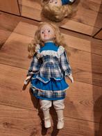Mooie pop met porseleinen hoofd, handen en voeten, Verzamelen, Poppen, Ophalen of Verzenden, Zo goed als nieuw, Pop