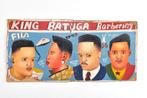 Vintage barber shop sign kappersbord Afrikaans barbier, Antiek en Kunst, Ophalen of Verzenden