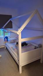Huisbed, kinderbed, bed, 90x200 bed, meegroei bed, 85 tot 100 cm, Gebruikt, 180 cm of meer, Ophalen