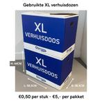 Gebruikte XL verhuisdozen €0,50 per stuk €5,- per pakket van, Verzamelen, Overige Verzamelen, Gebruikt, Verhuisdozen, Ophalen