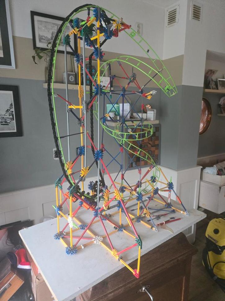 K'NEX Achtbaan - Complete Set, Kinderen en Baby's, Speelgoed | Duplo en Lego, Zo goed als nieuw, Complete set, Ophalen of Verzenden