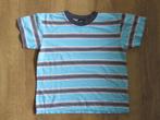 1 EURO OF GRATIS T-shirt turquoise gestreept maat 104, Ophalen of Verzenden, Zo goed als nieuw, Jongen of Meisje, Shirt of Longsleeve