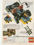 Retro reclame 1980 Lego speelgoed Technic racewagen, Verzenden, Overige typen