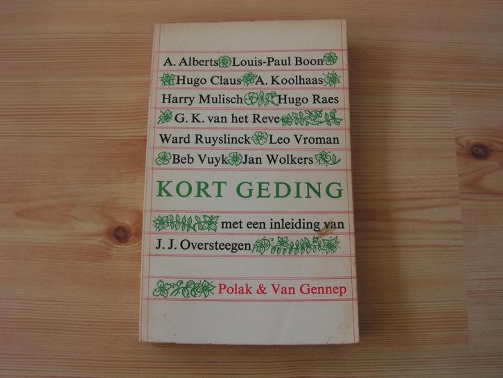 Kort Geding samengesteld door J.J. Oversteegen; 1963, Boeken, Literatuur, Gelezen, Nederland, Ophalen of Verzenden