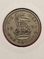 1 Shilling 1951 Verenigd Koninkrijk, Postzegels en Munten, Munten | Europa | Niet-Euromunten, Ophalen of Verzenden, Overige landen