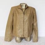 Mooie Zachte Leren Chazz Jas (Maat 44) € 45,-, Kleding | Dames, Maat 42/44 (L), Ophalen of Verzenden, Zo goed als nieuw, Bruin