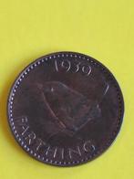 1939 Engeland farthing in brons George VI met vogel, Verzenden, Overige landen, Losse munt