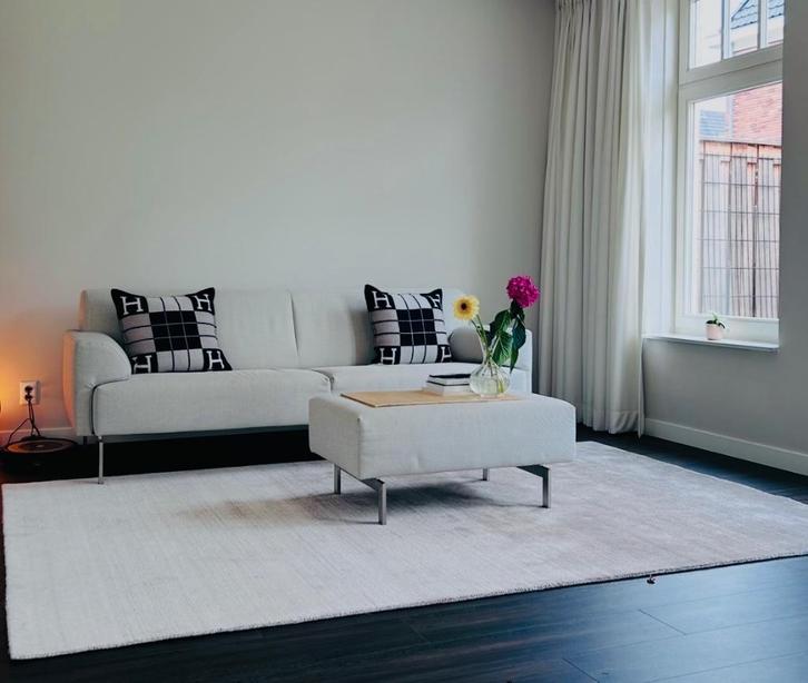 Rolf Benz bank, Huis en Inrichting, Banken | Bankstellen, Gebruikt, Rechte bank, Driepersoons, 200 tot 250 cm, 75 tot 100 cm, Stof