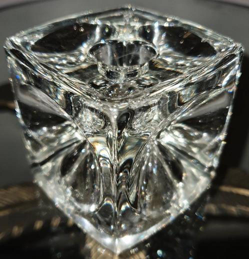 Tjechische bohemen handgemaakte crystal cube gaaf, Antiek en Kunst, Antiek | Glas en Kristal, Ophalen of Verzenden