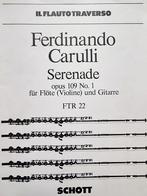 Carulli Serenade Dwarsfluit/Viool & Gitaar - Nieuw, Muziek en Instrumenten, Bladmuziek, Dwarsfluit of Piccolo, Klassiek, Nieuw