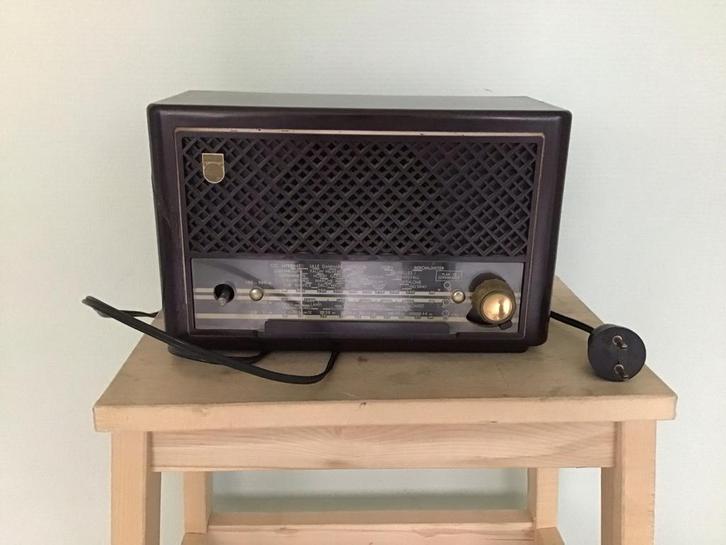 Philips BX200U Radio - Jaren 50 - Bakeliet, Audio, Tv en Foto, Radio's, Gebruikt, Radio, Ophalen of Verzenden