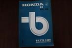 Honda PC50 1968 parts list PC 50, Fietsen en Brommers, Handleidingen en Instructieboekjes, Gebruikt, Ophalen of Verzenden