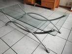 Glazen salontafel gratis op te halen in Geleen, Ophalen, Gebruikt, 100 tot 150 cm, 50 tot 100 cm