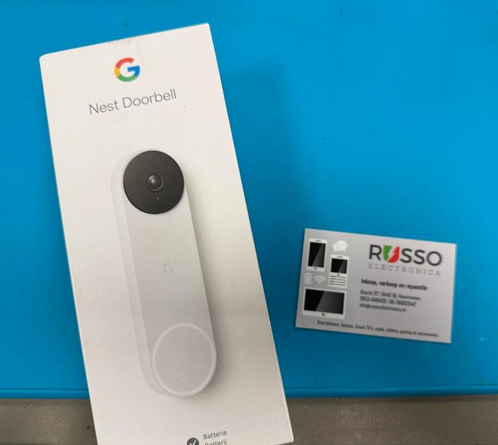 Google Nest Deurbel (Batterij)!, Huis en Inrichting, Deurbellen, Zo goed als nieuw, Draadloos, Compatibel met smartphone, Ophalen of Verzenden
