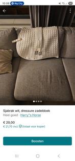 Paard/pony zadel sjabrak wit, Dieren en Toebehoren, Paarden en Pony's | Dekens en Dekjes, Verzenden, Zo goed als nieuw, Dekje