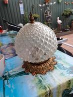 Vintage plafondlamp dennenappel, Ophalen of Verzenden, Zo goed als nieuw, Glas