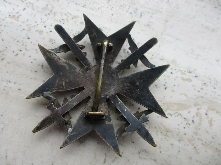 Spaans Kruis in zilver maker Petz&Lorenz!!, Verzamelen, Militaria | Tweede Wereldoorlog, Luchtmacht, Lintje, Medaille of Wings